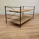 Étagère modulable métal et bois design 1960.