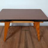 Mini formica table with vintage extensions 60/70s Joulux creation 47x28x27 cm