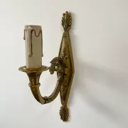 Pair of wall sconces in gilded brass – Louis XVI / neoclassical style