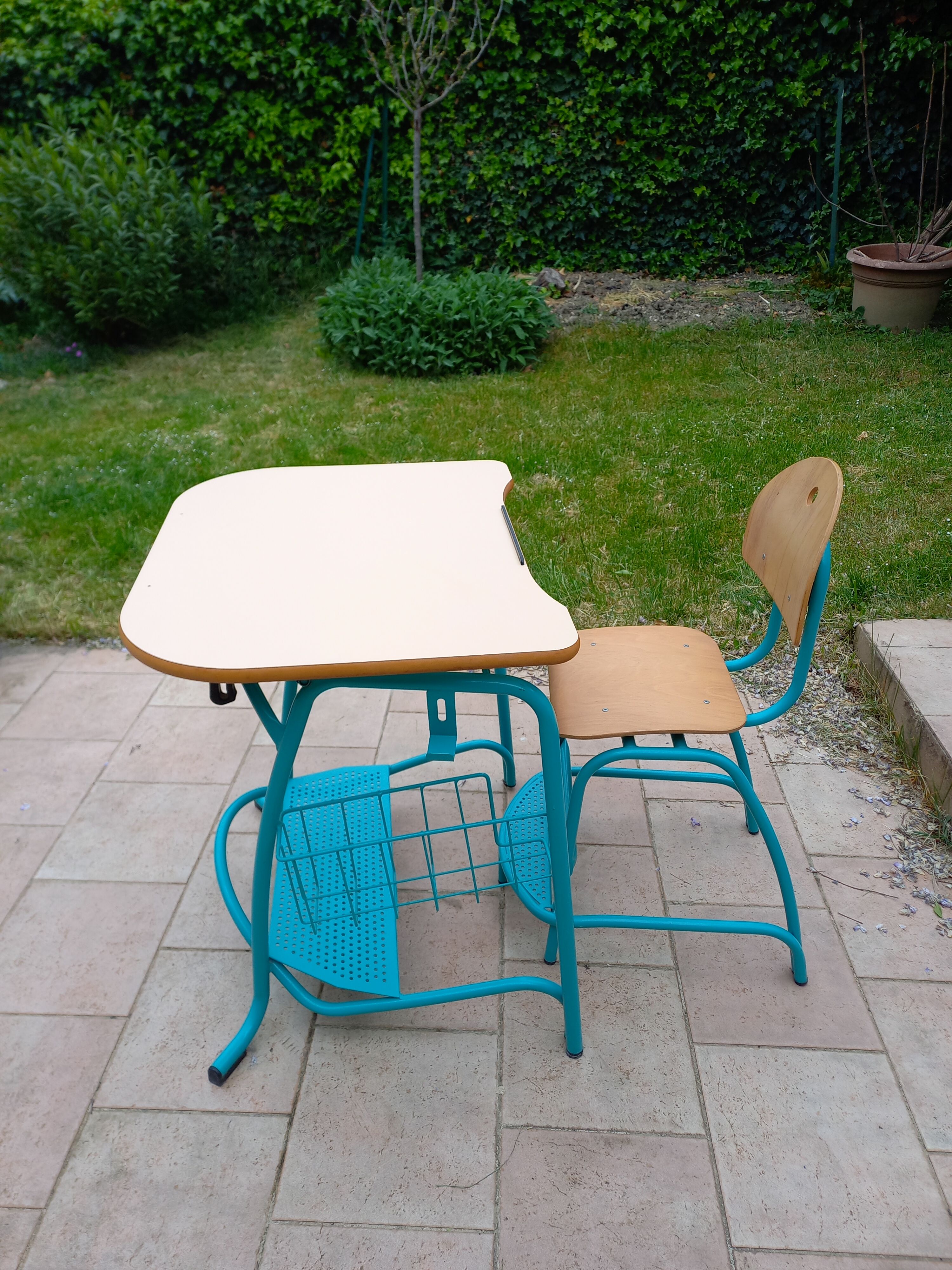 Desk and children's chair