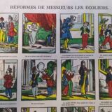 Epinal image reforms of gentlemen schoolchildren