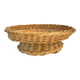 Straw dish on pedestal