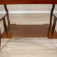 Table basse en acajou brun Art Nouveau du début du 20e siècle, années 1950