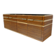 Mid-century Modern Italian Brass and Teak Sideboard, 1970s