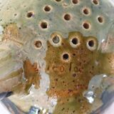 Ceramic strainer colander Signed René Nicole