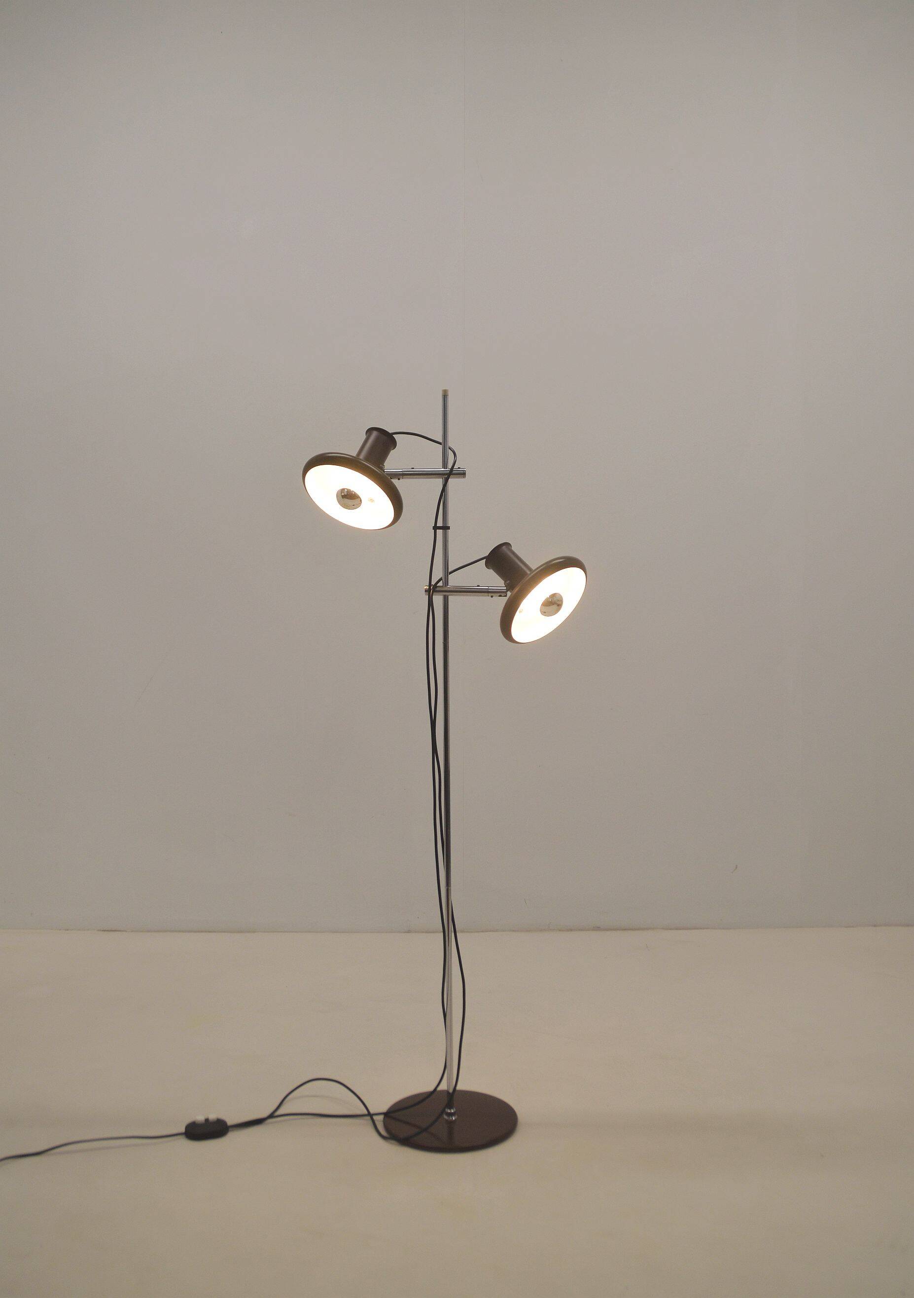 Danish floor lamp 'Optima 4' designed by Hans Due for Fog & Mørup, 1972