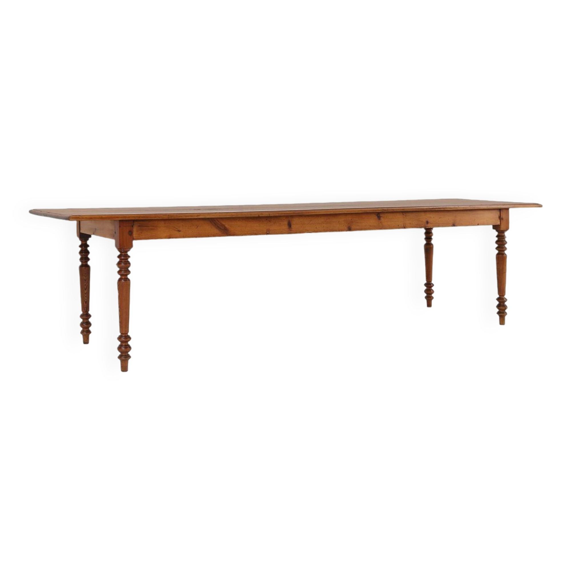 Large French rustic farmhouse table 19th century