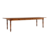 Large French rustic farmhouse table 19th century