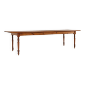 Large French rustic farmhouse table 19th century