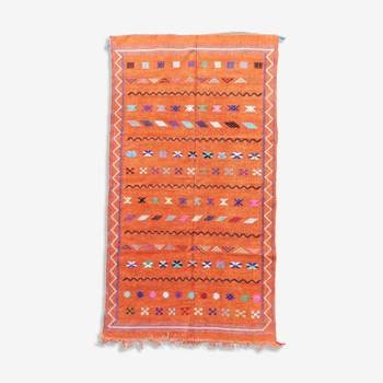 Moroccan ethnic orange carpet 130 x 240 cm