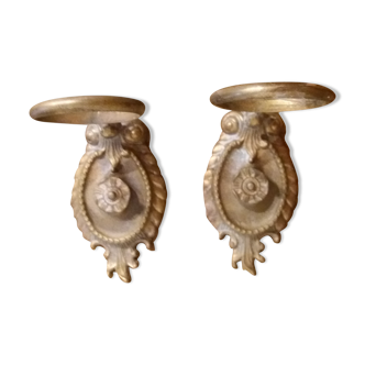 Lot of brass glass door