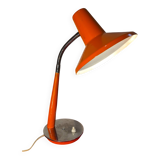 desk lamp 1960 to 70 orange slight signs of wear 42x26 good condition