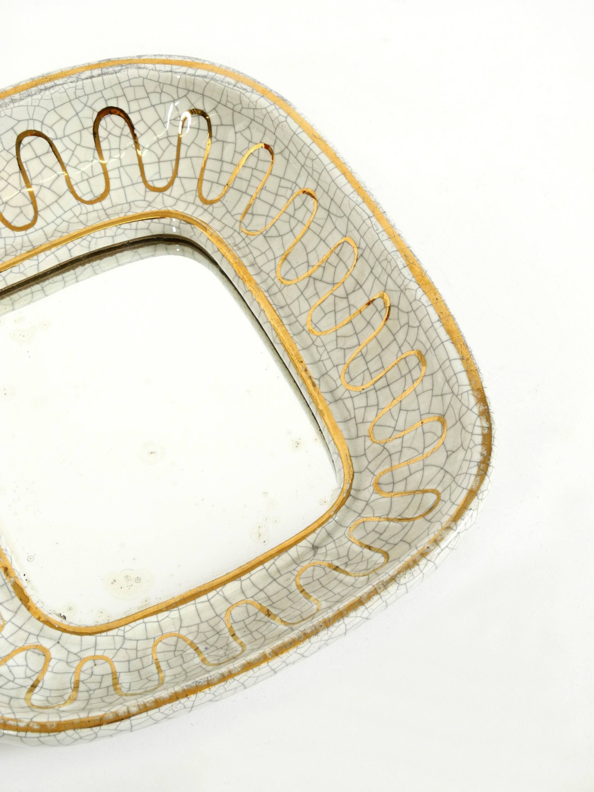 Beautiful small Art Deco ceramic mirror by Gmundner Keramik Austria, 1920