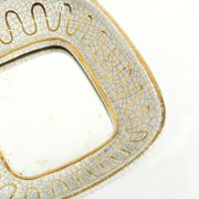 Beautiful small Art Deco ceramic mirror by Gmundner Keramik Austria, 1920