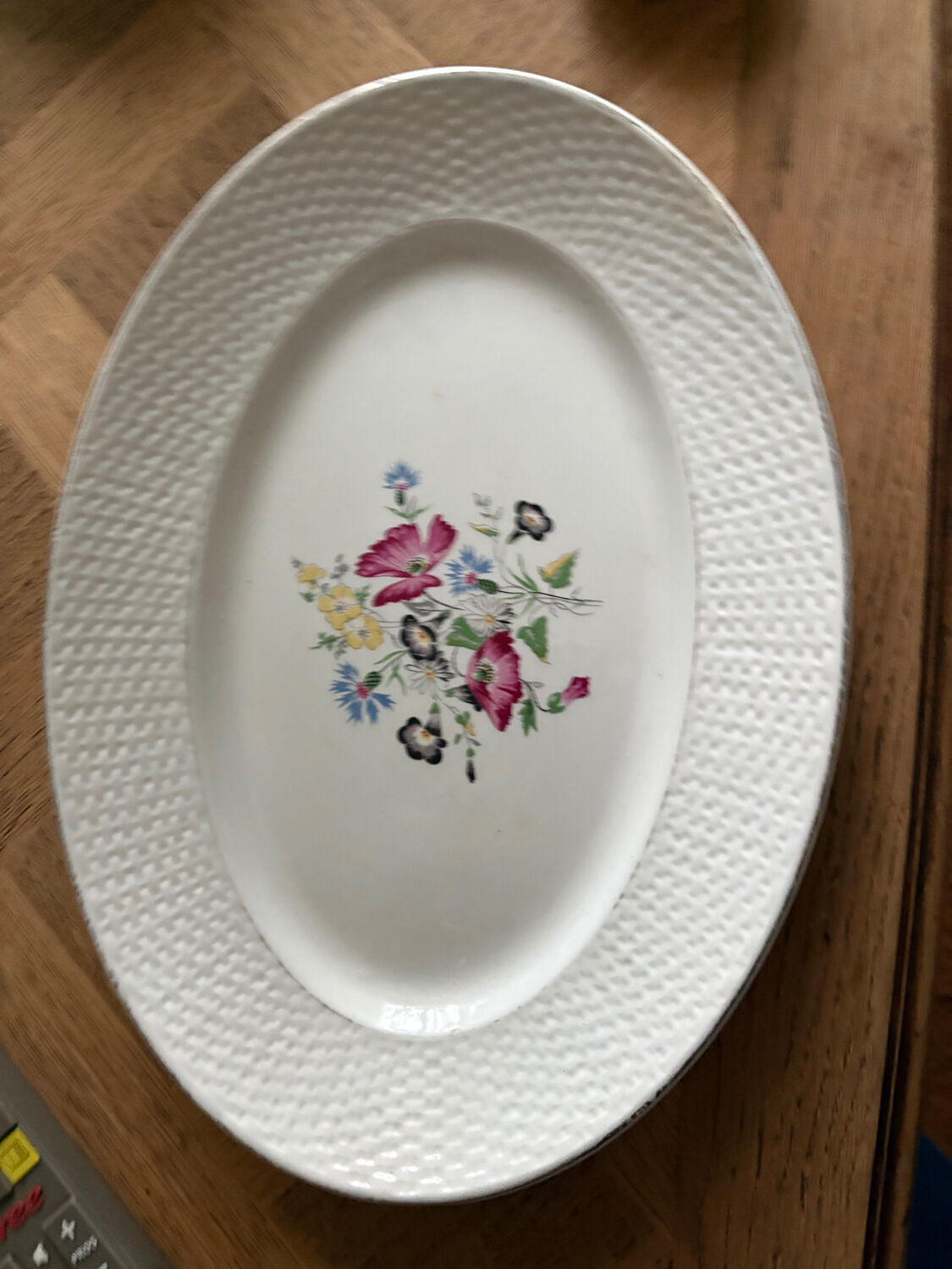 Oval dish Digoin Sarreguemines