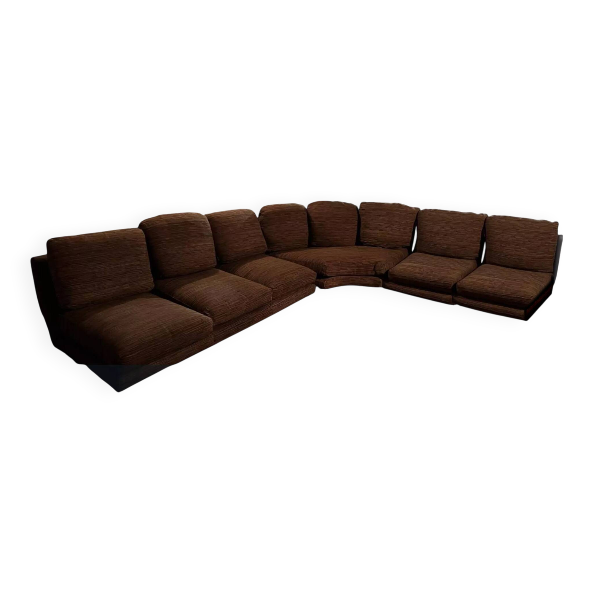 Modular 8-seater sofa by Willy Rizzo. Super C model