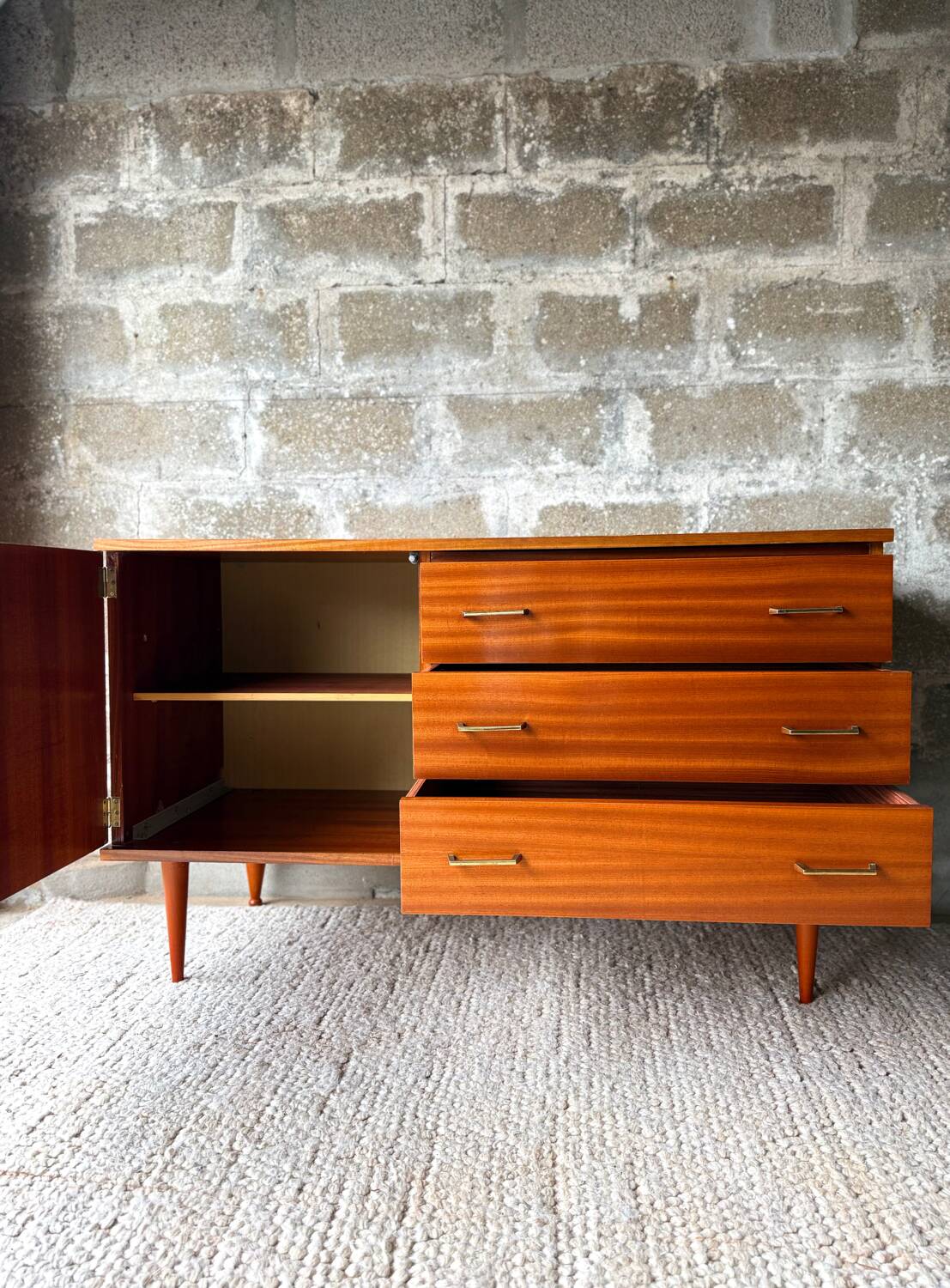 Vintage Scandinavian teak sideboard - 1960s/70s