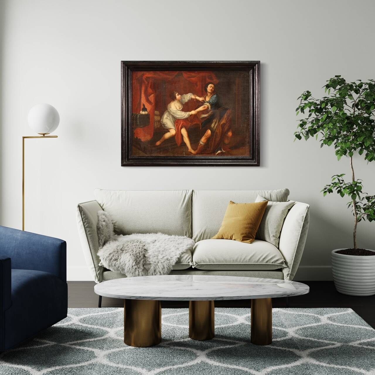 18th century painting, Joseph and Potiphar's Wife