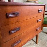 Vintage Scandinavian teak chest of drawers