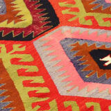 Anatolian handmade kilim rug 315 cm x 206 cm