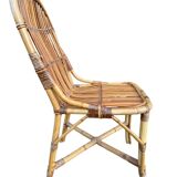 1960s rattan chairs from France