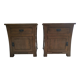 Set of 2 Indonesian bedside tables