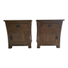 Set of 2 bed side cabinets