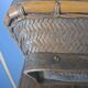 Antique Chinese woven bamboo basket with lid — 19th/20th century
