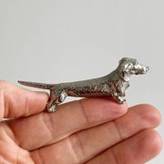 Lot de 6 porte-couteaux en forme de chien teckel