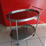 70s design chrome bar trolley