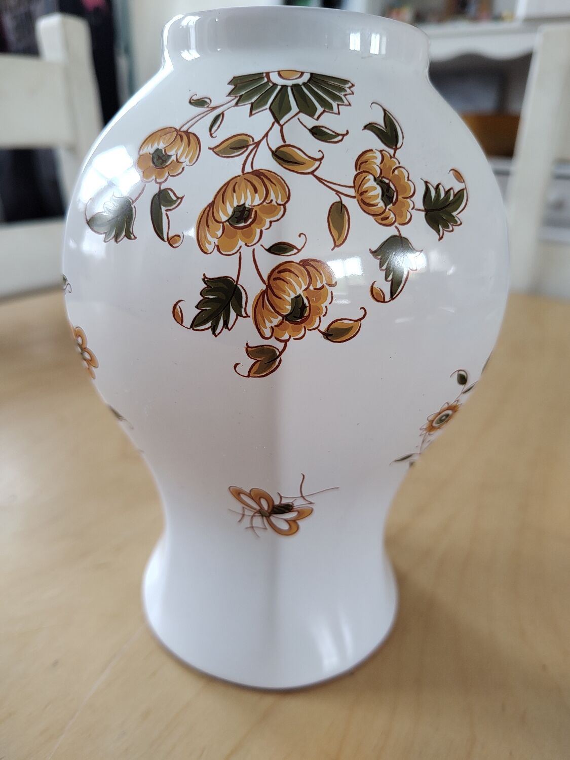 Moustiers earthenware vase