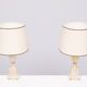 small Marble Table lamps Hollywood Regency 1970s Italy