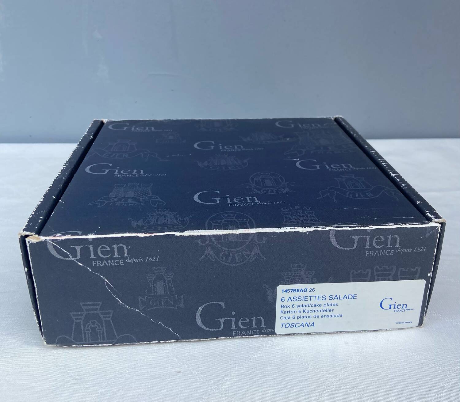 6 Gien plates, Toscana model, diameter 16.2