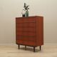 Commode en teck, design danois, années 1970, fabriquée au Danemark