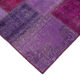 Hand-Knotted Turkish Vintage 172 cm x 247 cm Purple Patchwork Carpet