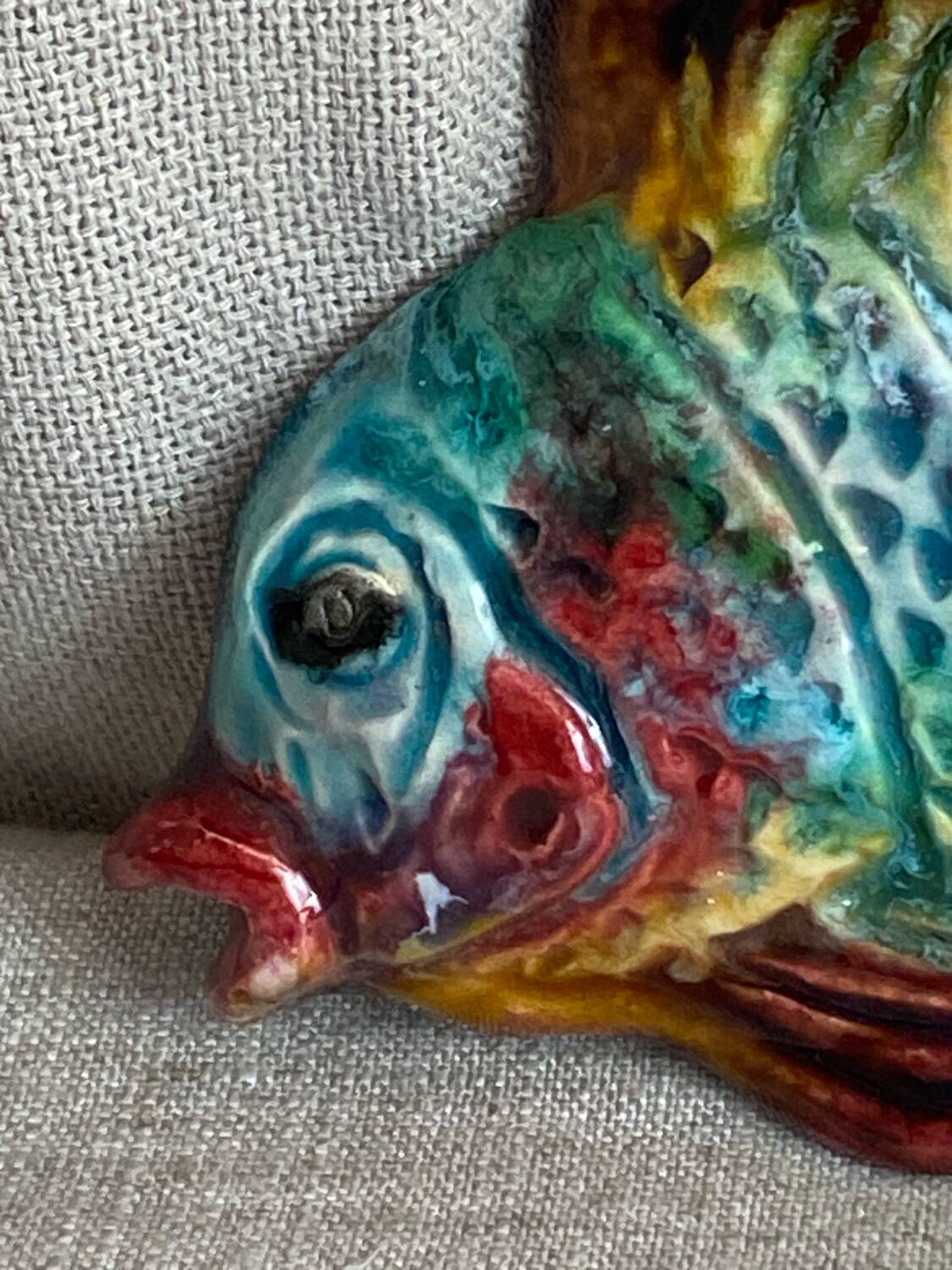 Glazed ceramic fish