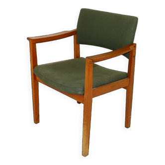 Scandinavian teak office armchair, Høng Stolefabrik, Denmark, 1960s