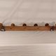 Wall coat rack 6 wooden hooks 1900s