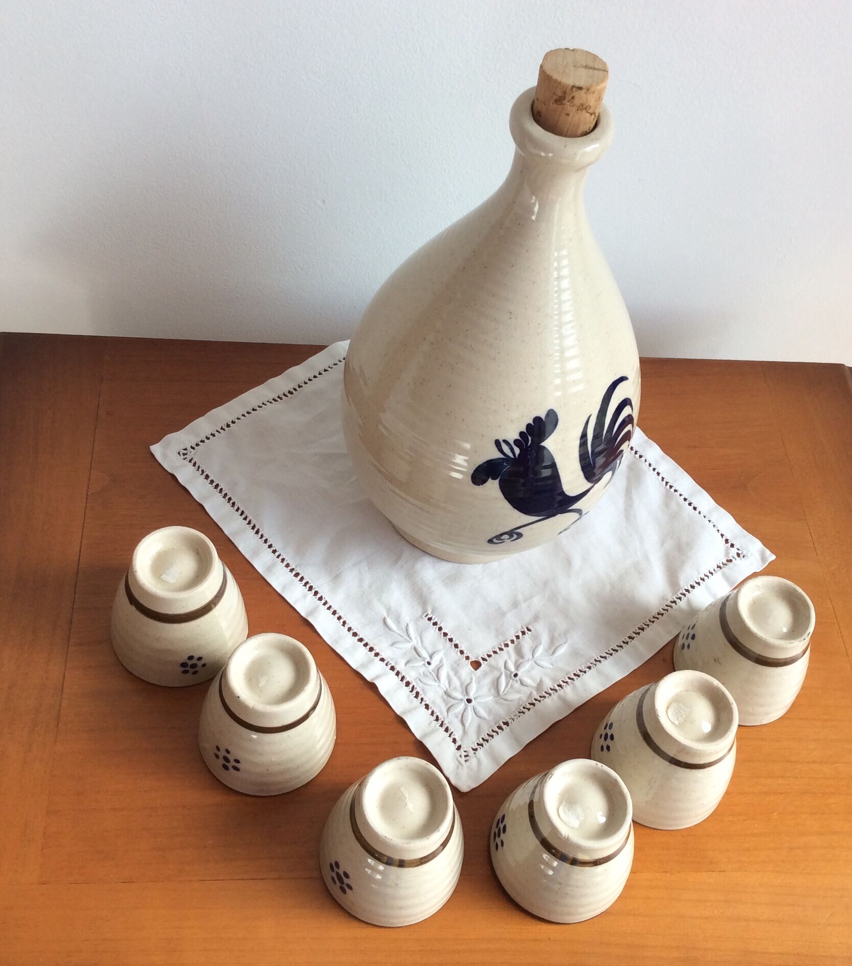 Ceramic liquor service vintage