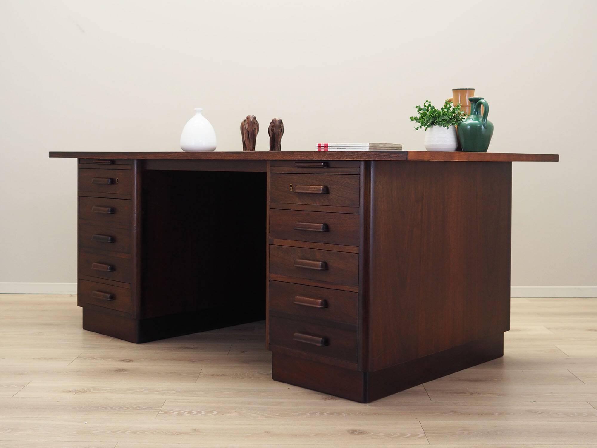 Walnut desk, Danish design, 1960s, production: Denmark