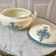 tureen in Iron Earth Salins model "Alhambra" XIXth