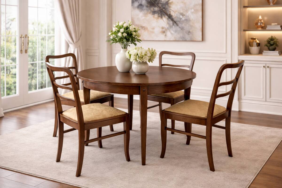 Dining set Poland, mid-20th century. After renovation.