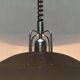 Vintage German Postmodern Metal Pendant Lamp from Cosack