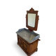 The antique walnut vanity , 19th century