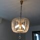 Chandelier crystal stamp basket
