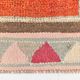 Tapis de couloir Oushak corail vintage, tapis turc ancien, 95x310 cm