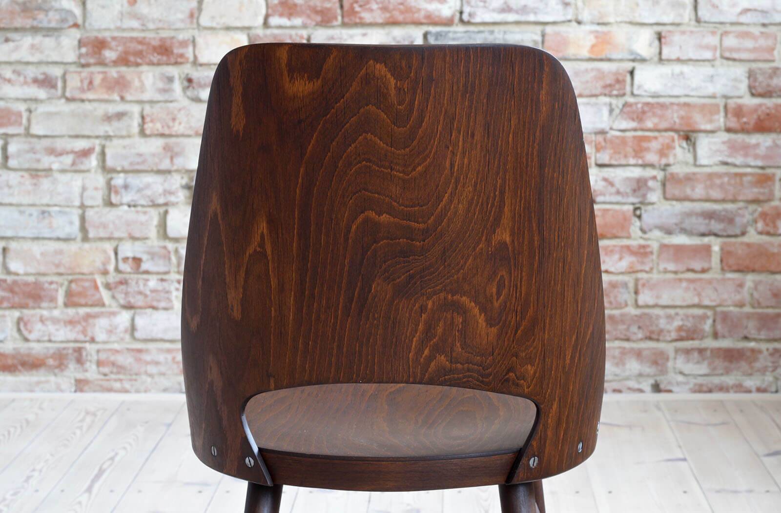 Set of 8 Mid Century Modern Dining Chairs by Radomir Hofman for TON, Model 514