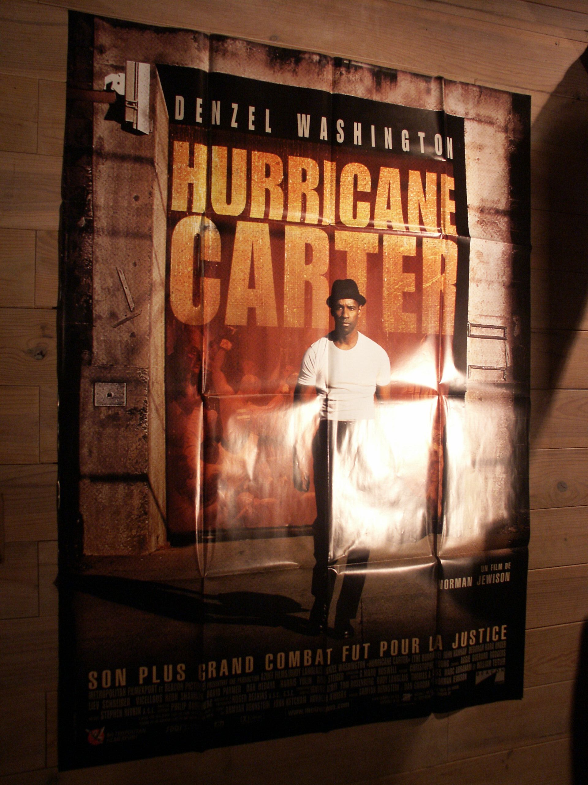 Hurricane Carter 160 x 120 original folded poster