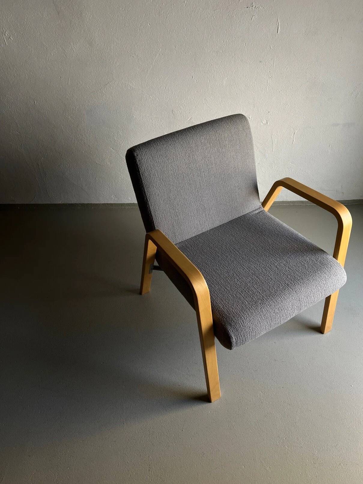 Fauteuil scandinave gris | Années 1980