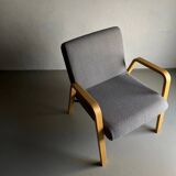 Fauteuil scandinave gris | Années 1980